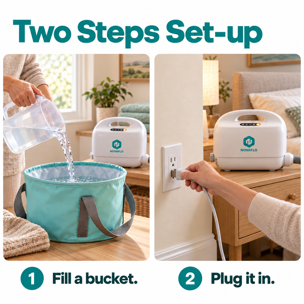 NovaFlo-1 Portable Bed Shower